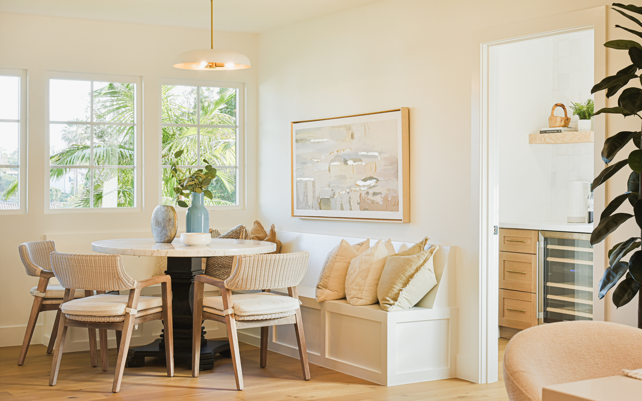 Staged dining room San Diego